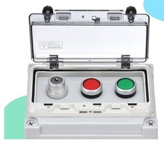 IP67 Push Button Box ABS Green Button Lock Button Selector Switch