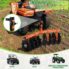 Disc Plow Harrow Universal Receiver Mount Height Heavy Duty Width Cut Disc Plow