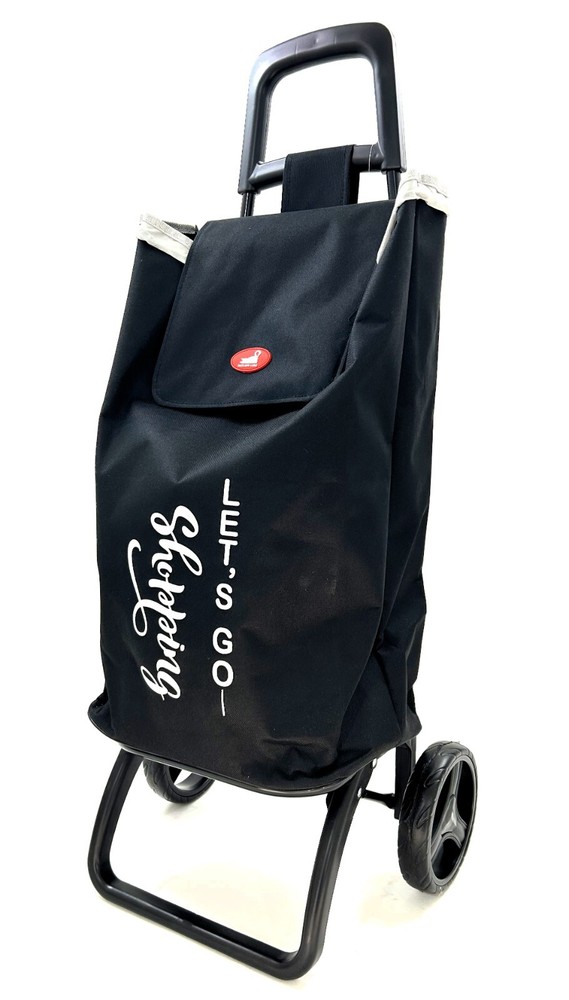 NWT Large Capacity Light Weight Wheeled Shopping Trolley Push Cart Laundry Bag