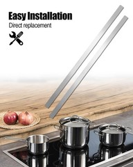 304 Brushed Stainless Steel Trim Strips for Home Kitchen Tools, 1 x 30Inch