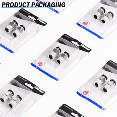 Versatile 3/8″ Diameter Push-to-Connect Fittings with 1/4″ NPT Threads – 2 Pack