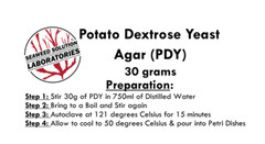 Dehydrated Potato Dextrose Yeast Agar Powder (PDY) 30 grams