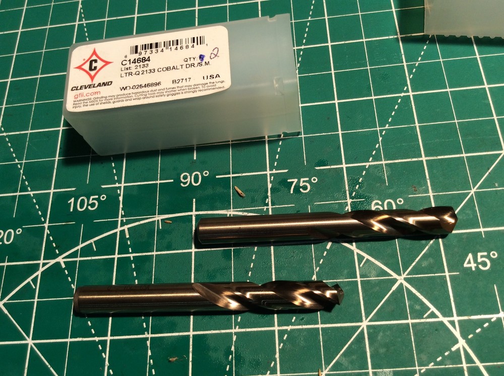 2 pc Cle-Line “Q” Screw Machine Dills Cobalt C14684 L2133 WO-02546896 New (613)