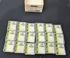 Littelfuse Tracor fuses GBC-8 Glass Fuses  18 Packs of 5  (90 Total fuses)