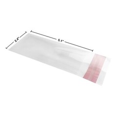 UOFFICE Clear Resealable Cellophane Bags, 2.4″ x 5.1″
