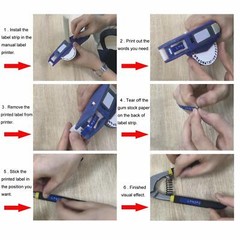 5PK Label Replace for Dymo 3D 9mm Plastic Embossing Tape Xpress Label Maker 3/8″