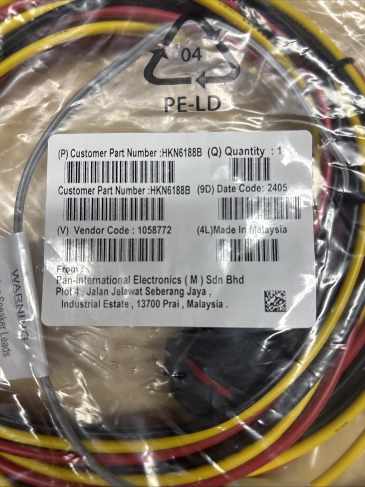 NEW Motorola 05 07 09 Control Head Power Cable XTL2500 XTL5000 APX7500 HKN6188 B