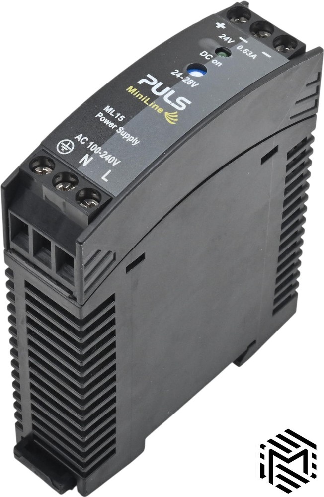 PULS ML15.241 Power Supply – Input 100-240VAC – Output 24-28VDC – 15W