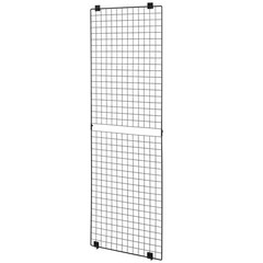 Uimoso Set of 3 Wall Grid Panels 2×6 ft Wire Display Racks in Black Finish