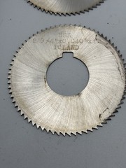 Lot of 6 Globus 2-3/4″ x .040″ Thick HSS Slitting Saws 72 Teeth 1.00″ Arbor Hole