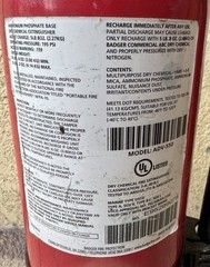 Fire Extinguisher Badger Advantage 5 Pounds “ABC Dry Chemical Model ADV-550