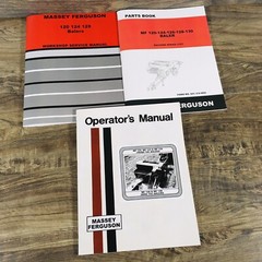 Massey Ferguson 120 124 128 Baler Service Parts Operators Manual Repair Shop Set