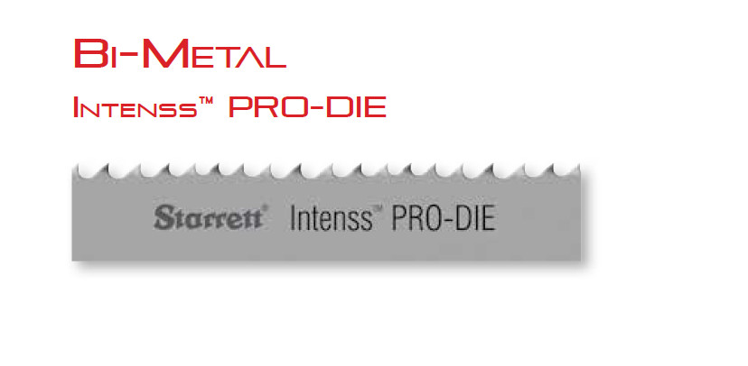 Starrett – 100 Ft. Coil 1/4 x 025 x 10-14/P Intenss PRO-DIE Bi-Metal Band Saw