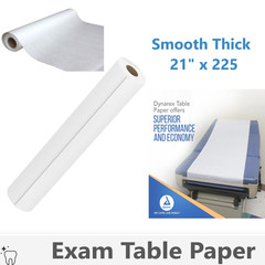 Medical Exam Table Paper Premium White Smooth Thick -21 in x 225 ft to -12 Rolls