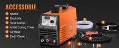 Portable HITBOX HBC5500 Plasma Cutter Orange UNT Pilot Arc Dual 110/220V IGBT