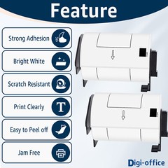 40Rolls 4X6 Large Paper Shipping Labels DK-1241 for Brother QL-1100 QL-1060N