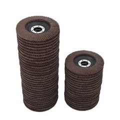 50 Pcs 4-1/2″×7/8″ 40 Grit Premium Zirconia Flap Disc Sanding Grinding Grey