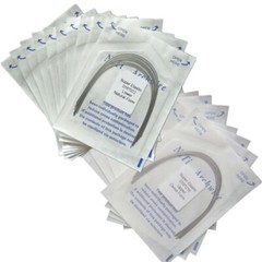 Dental Niti Orthodontic Arch Wire Super Elastic Round Rectangular Natural Form