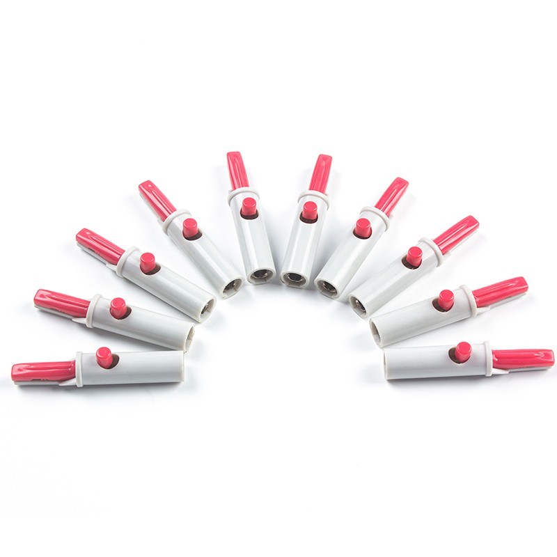 Banana 4.0mm Alligator Clip Adapters ECG 10pcs Per Bag