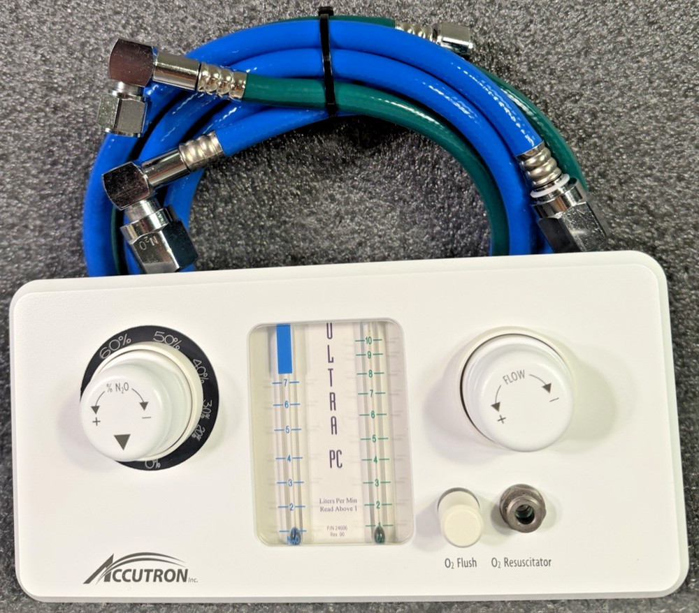Accutron Ultra PC 31970 Dental Nitrous Sedation Regulator Cabinet Flush Mount