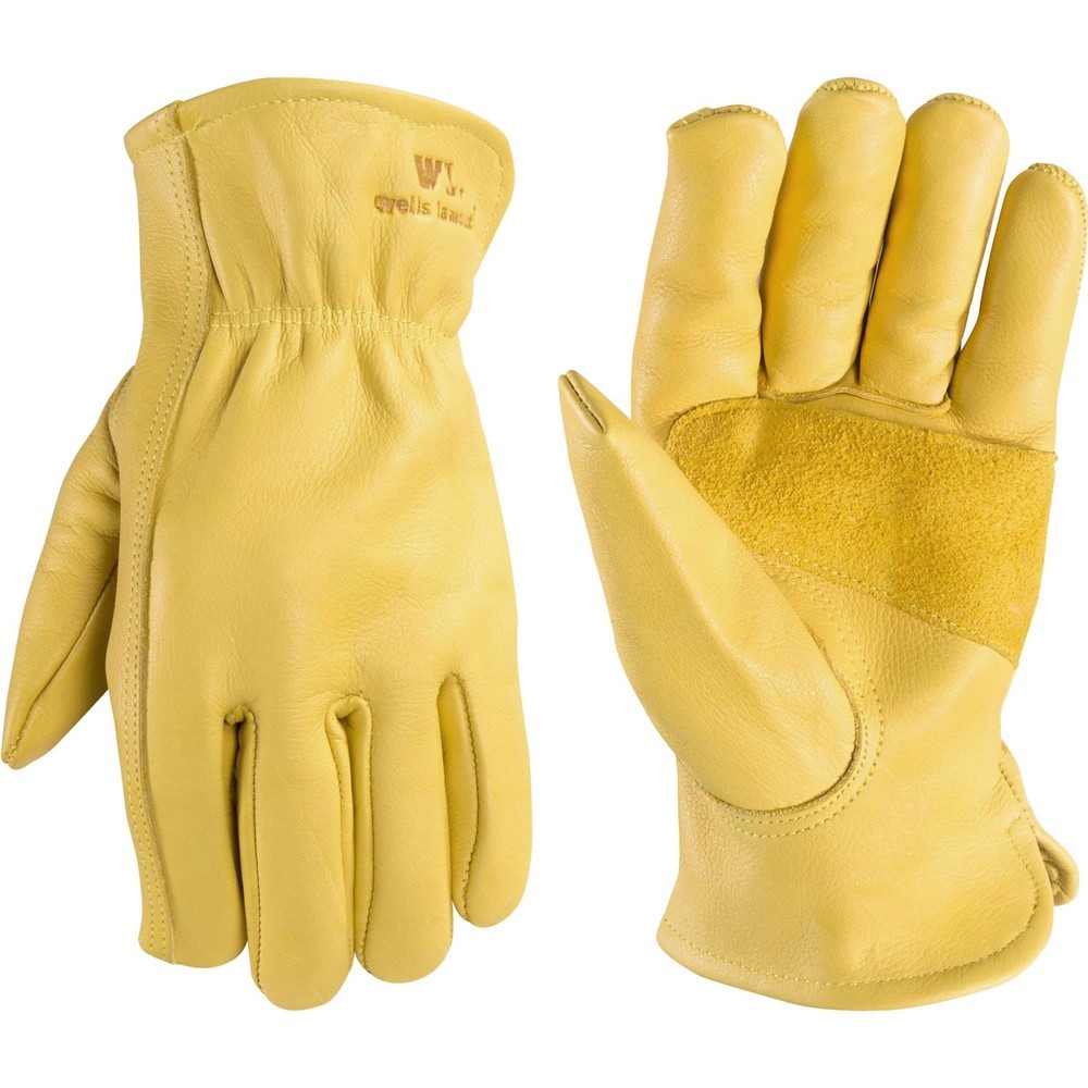 Wells Lamont Leather Work Gloves For Men Cowhide Reinforced For Construction