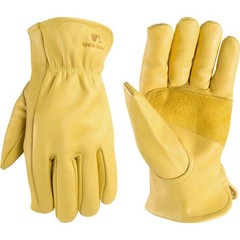 Wells Lamont Leather Work Gloves For Men Cowhide Reinforced For Construction