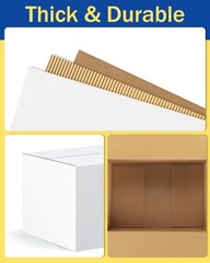 Space-Saving Shipping Boxes 45-Pack: Mixed Sizes for Efficient Packing & Mailing