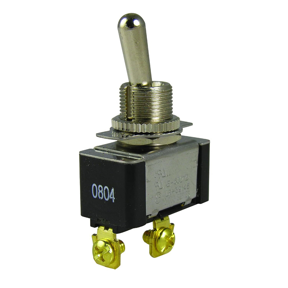 GSW-11 Heavy-Duty Electrical Toggle Switch, SPST, ON-OFF, ¾ HP 125-250V AC, Scre