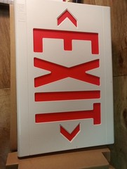 Dual-Lite Forms Collections LX EXIT Sign LXURWEI