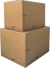 Moving Boxes Kit, Small and Medium Cardboard Box Combo, Packing and Shipping Sup