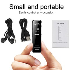 128G Spy Audio Recorder Digital Voice Activated Mini Sound Dictaphone/MP3 Player