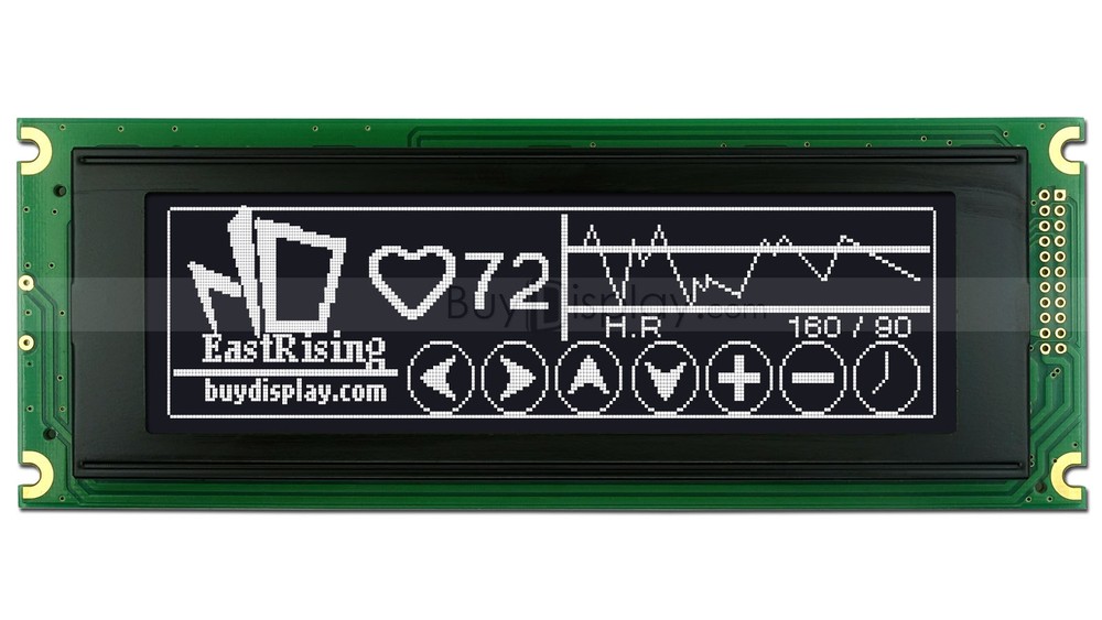 Black 240×64 Graphic LCD Display Module LCM w/RA6963,T6963 Controller w/Tutorial