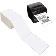 4×6 Direct Thermal Shipping Labels, White Perforated, 1000 Labels/Stack