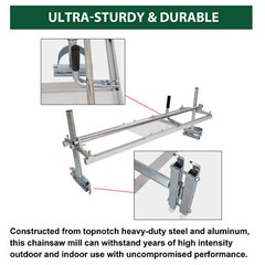 Portable Chainsaw Mill 14″-48″ Chain Saw Mill Aluminum Steel Planking Lumber