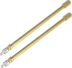 2-Pack 180mm / 7.09″ Straight Bore Brass Tire Valve Extension Adap Size: 180mm