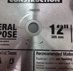 1″ To 5/8″ Arbor Reducer for use on miter circular saw