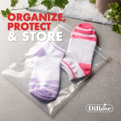 Dirose – 7 x 10 Reclosable Poly Zip Bags (1000 Count), 2 Mil – Plastic Zip&lock
