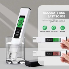 4-in-1 Digital Water Tester TDS EC Temperature Meter 0-9990PPM For Water Purity