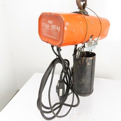 CM Valustar Model WF 1/2 Ton 1000LB Electric Chain Hoist 15′ Lift 16FPM 1Ph 115V
