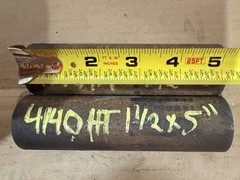 4140 Hot Rolled Steel Bar Round Stock Heat Treated 1 1/2” OD x ~ 5” Lot of 2