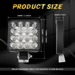 Fit John Deere Case New Holland Tractor 4inch 40W LED Work Light Headlights 12V