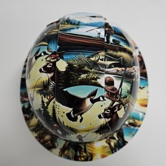 full brim hard hat custom hydro dipped IN AMERICAN SPORTSMAN FISHING HUNTING