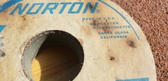 NOS USA MADE NORTON 38A24-J8V GRINDING WHEEL 12″ D × 1″ × 1-3/4″ Arbor 2070 RPM