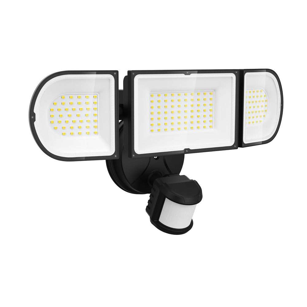 200W Motion Sensor Outdoor Lights, 20000LM LED Flood Lights Outdoor, Wired Se…