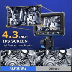 4.3in IPS LCD Digital Inspection Camera 1080P Waterproof Semi-Rigid + LEDs