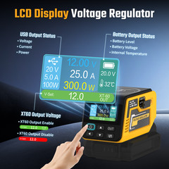 300W Power Regulator Compatible with Dewalt 20V Battery, 2-30V DC Adjustable