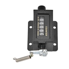 New Bale Counter Glass Mirror Design 5 Digit Counting Mechanical Counter Reset