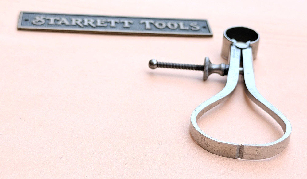 Rare/Antique STARRETT No.76 Thread Calipers W/Square Legs, 3.0” Size & Capacity!