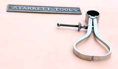 Rare/Antique STARRETT No.76 Thread Calipers W/Square Legs, 3.0” Size & Capacity!