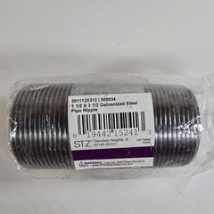 STZ 301 Galvanized Steel Pipe Nipple 1-1/2″ X 3-1/2 500934